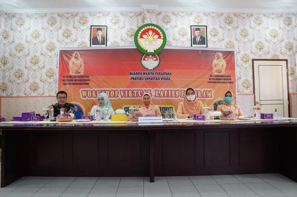 Tingkatkan Kapasitas Pengembangan Diri, DWP Sumut Gelar Workshop Virtual